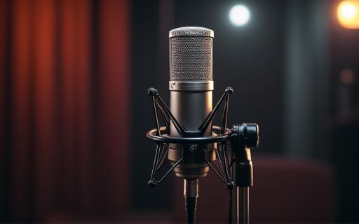 High-fidelity studio microphone ready for recording.
